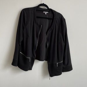 ROZ&ALI BLACK JACKET ZIP UP